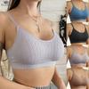 Women's Push-up Bra Elastic Gather Bra All-match Underwear Seamless Bra Wireless Solid Color Thickening Underwear
