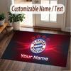 Custom Rug Bayern Munich Pattern Print Name Text Soft Non‑Slip Floor Carpet for Home Indoor Decoration