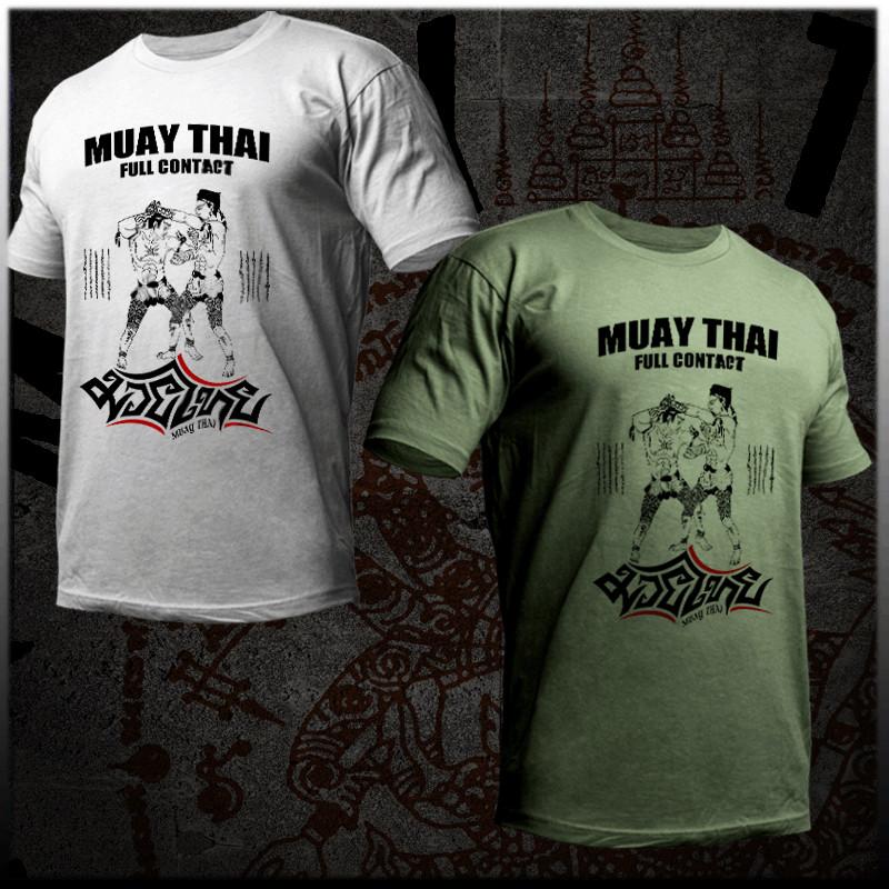 

Muay Thai T-shirt Thai boxing Sak Yant Tattoo Thai Boxer Thailand Elbow Strike 2XL