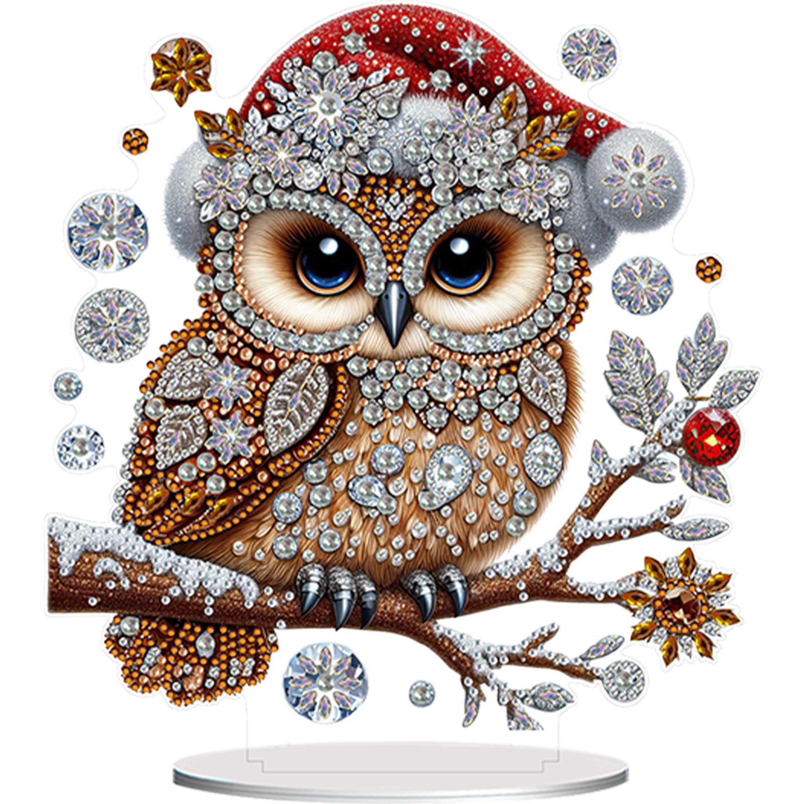 

2D/Flat Animal DIY Double-Sided Diamond Painting Tabletop Ornaments Kit Diamond Painting Desktop Decorations for Adults Beginner