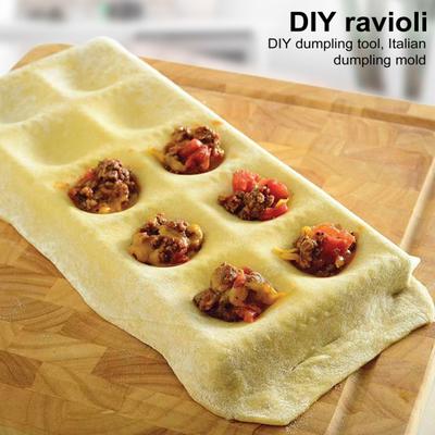 Dumplingvorm Raviolimaker Pers Ravioli Stempelsnijder Dumplingmaker Machine Herbruikbare Multifunctionele Pastapers Snijder Gereedschap voor Thuisrestaurant