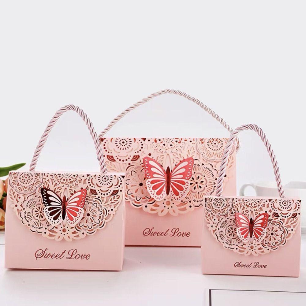 Multicolor Cutout Butterfly Candy Box Paper Box Wedding Gift Packaging Box  Birthday Party Gift