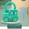 Giocattolo Lucchetti per Auto Montessori con Chiavi - Gioco di Abbinamento Numeri e Alfabeto, Ausilio Didattico Sensoriale Regalo Educativo per Bambini