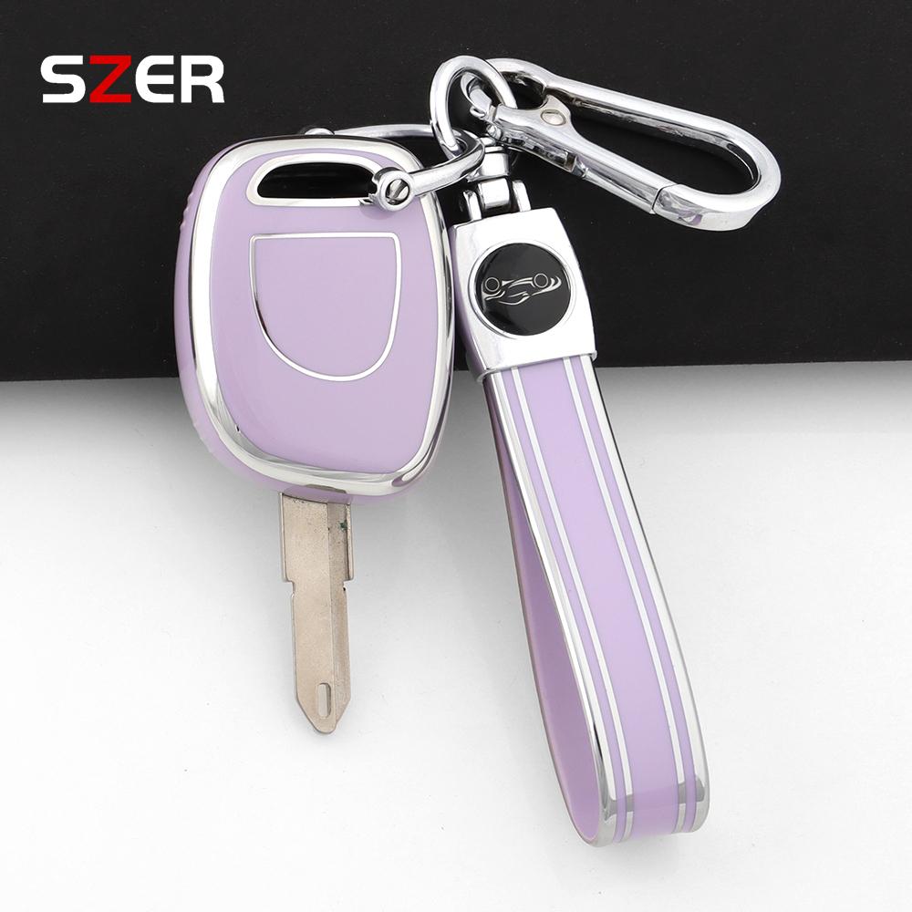 Miękkie Etui Pokrowiec na Kluczyk Samochodowy TPU Do Renault Twingo Clio Kangoo Master Bez Chipa Bez Wycięcia Ne73 Vac102 Chroniona Muszla Brelok