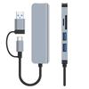 Five-in-One USB 3.0 Docking Station with Card Reader and Laptop Interface Expander