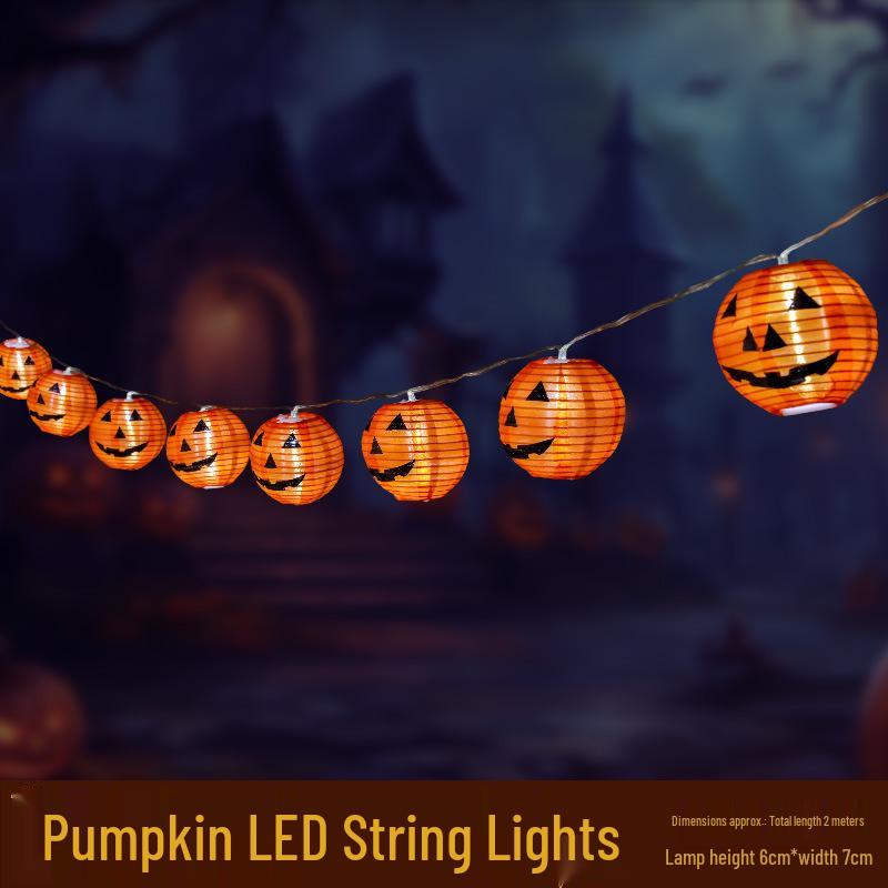 Halloween Pumpkin Lantern String Lights for Party & Bar Decorations