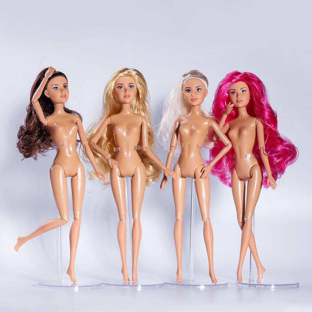 1/6 Thai-Style Babi Supermodel Doll Toy Joints Movable 30Cm Natural Skin Fashion Makeup Elegant Curls Diy Make-Up Head+Body Part