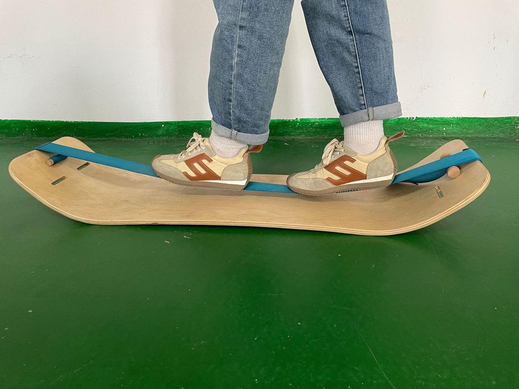 Maple Wood Flat Balance Board for Yoga and Ski Training
