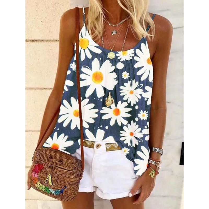 2020 Hot Selling Printed Sling Top: Fashionable & Trendy Sexy T-shirt