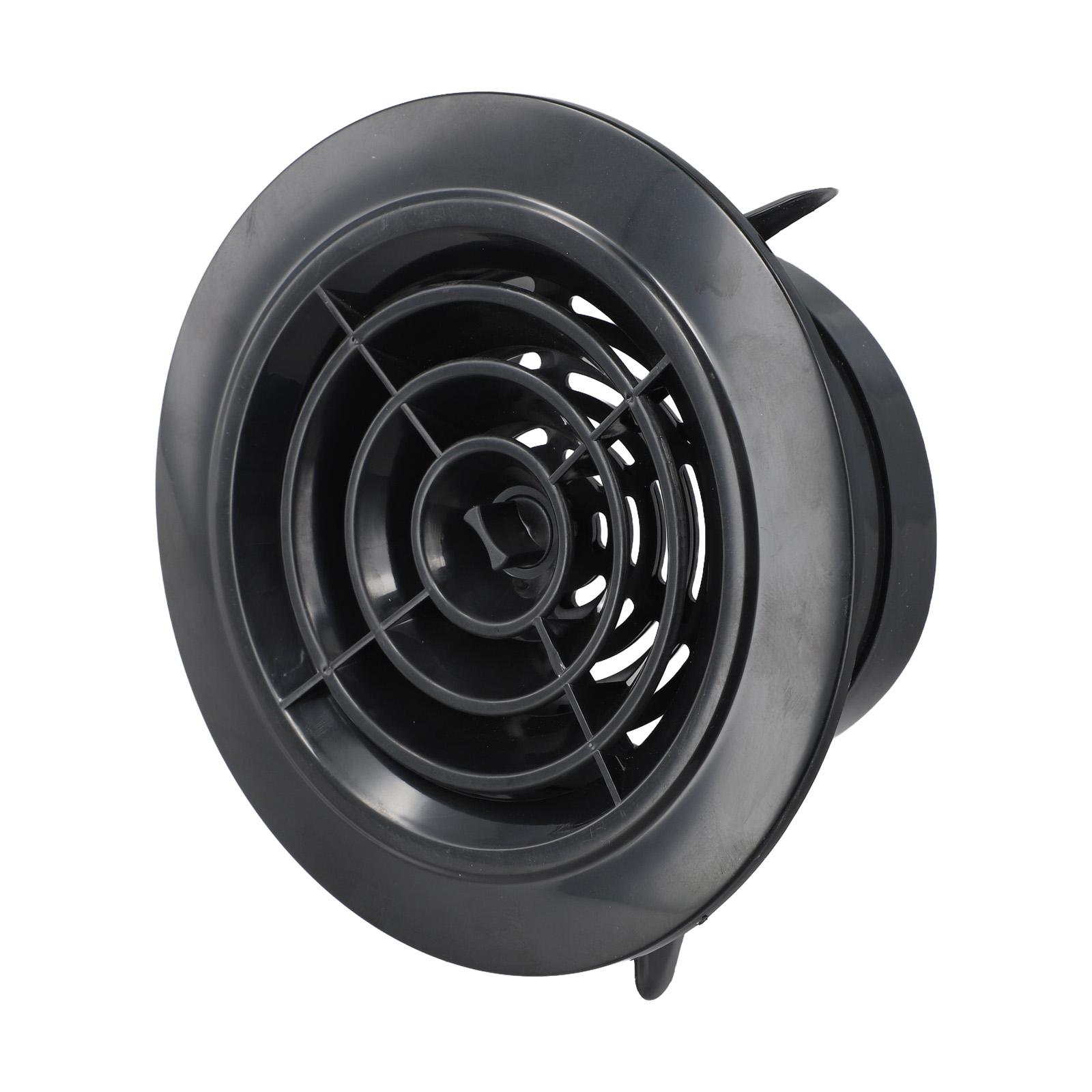 

Round Vent Grill 75mm 75-125MM Attractive Design Black ABS Material Removable Panels Rooms For Bathrooms Black Air Ducts Allow