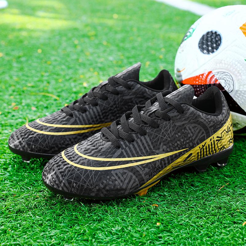 Men's and women's low cut long nail football shoes with lightweight design, artificial turf hard ground training and competition