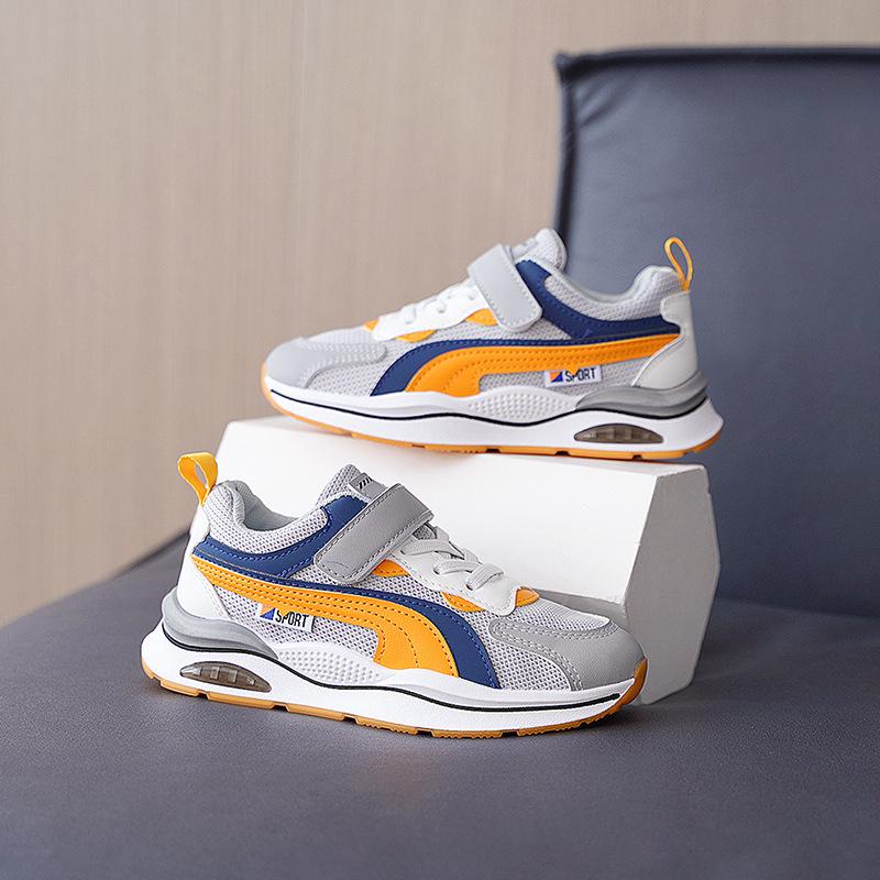 Boys' Mesh Breathable Sports Running Shoes - 2025 Autumn Collection for Ages 3-12
