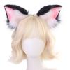 Realistic Kitten Ears Hairband Furry Headbands Plush for Coser Role Play and Photography Props