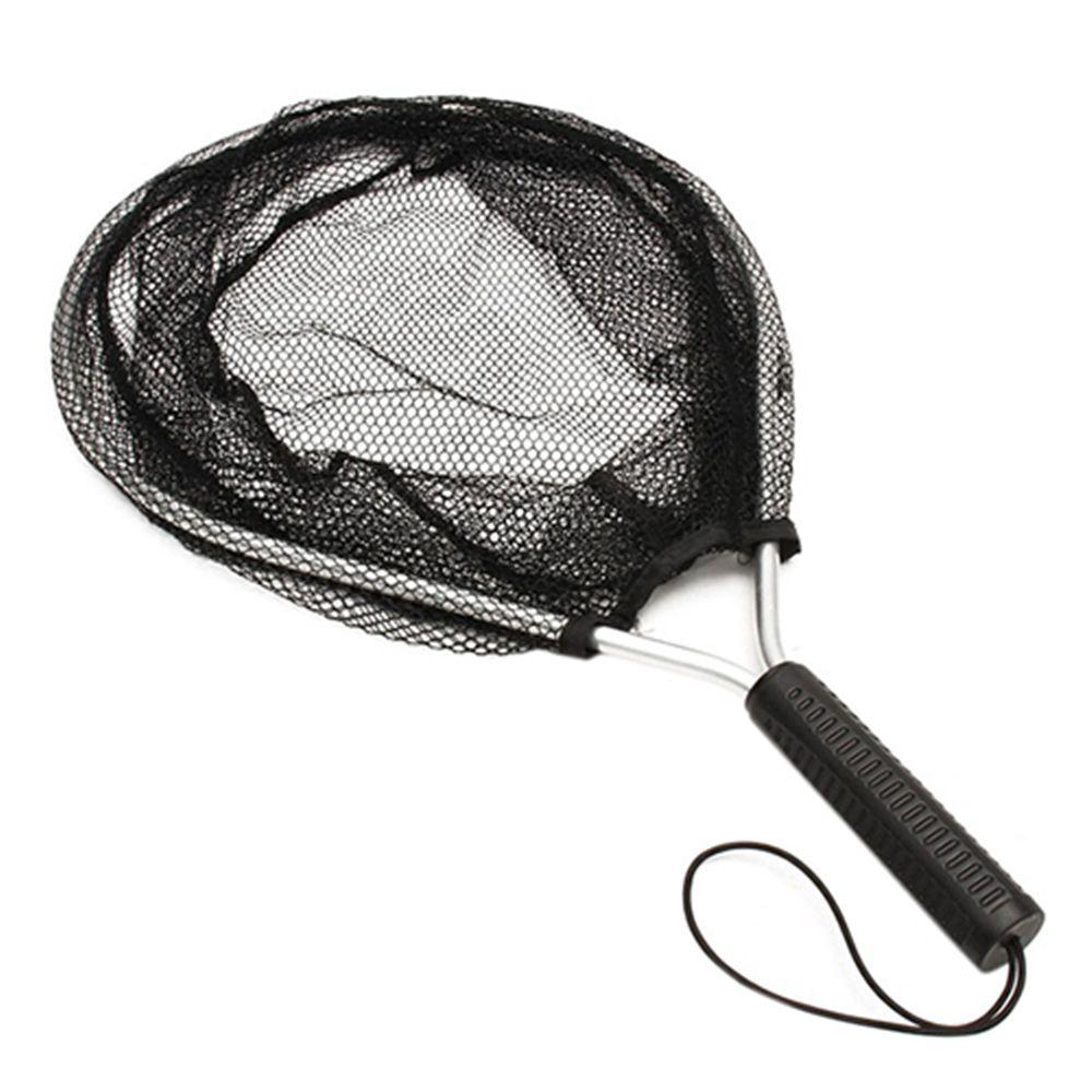 Durable Aluminium Fly Fishing Mesh Nylon Knotless Hand Net Fish Saver Fishing Net Landing Nets