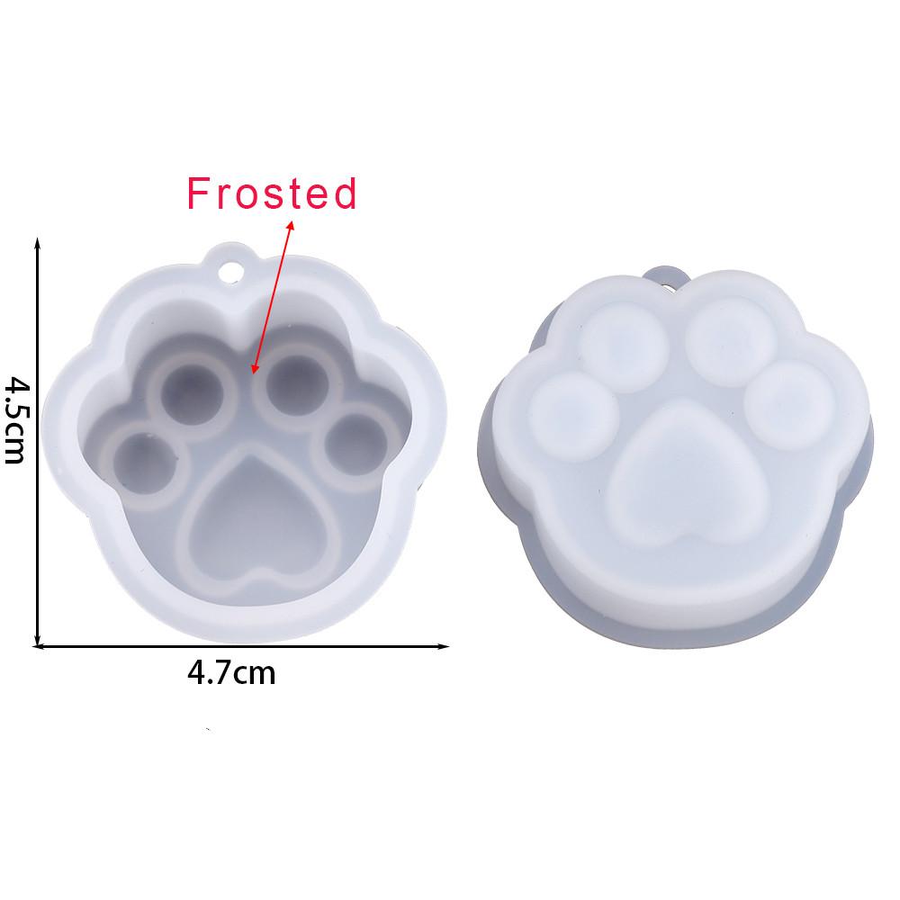 Cat Paw Pendant Silicone Mold Keychain Pendants Epoxy Resin Molds for DIY Epoxy Resin Crafting Mould Jewelry Making Crasfs