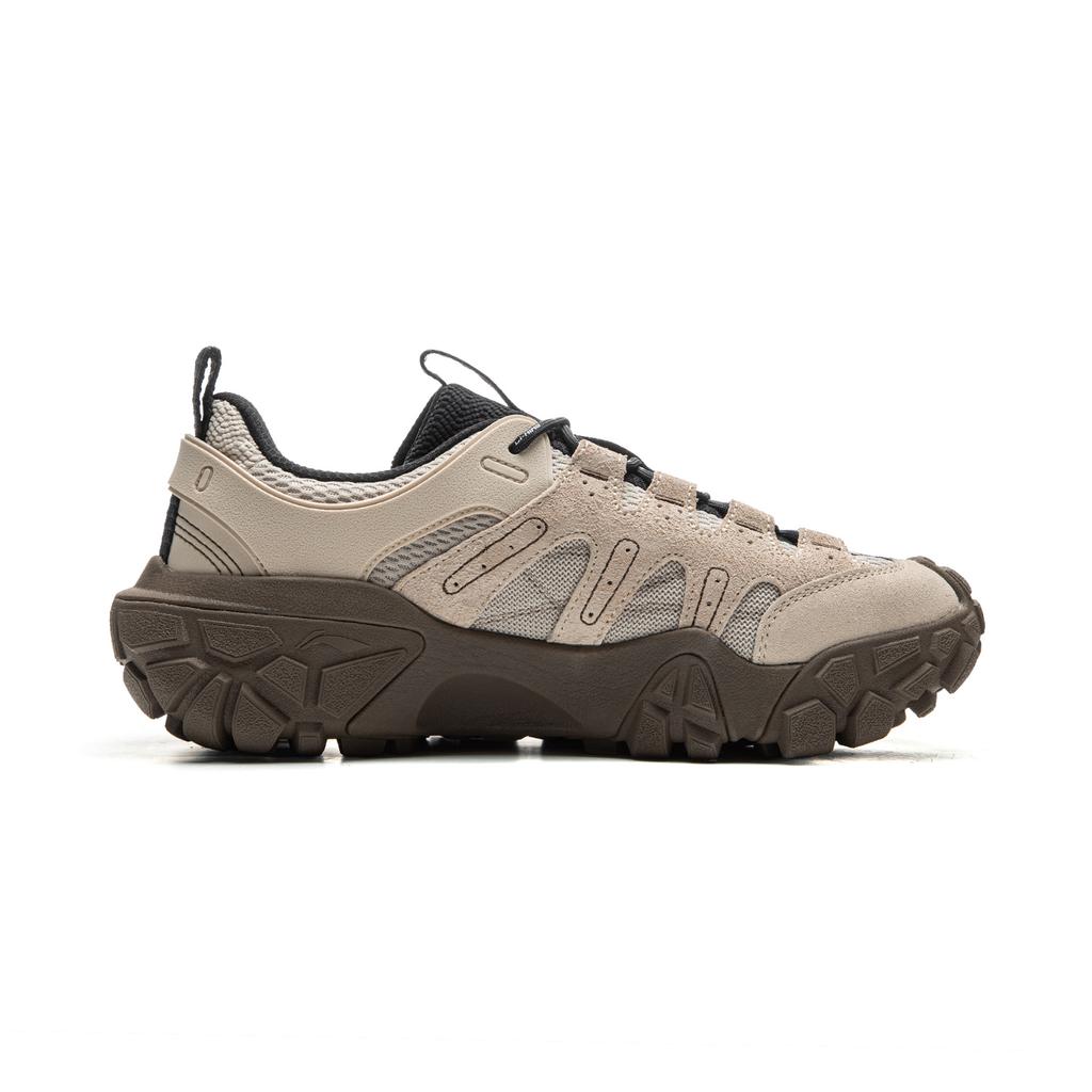Li Ning Sand Dune Cushioning Slip Resistant Abrasion Resistant Breathable Height Increasing Low Top Casual Shoes Men's AGCU435-1