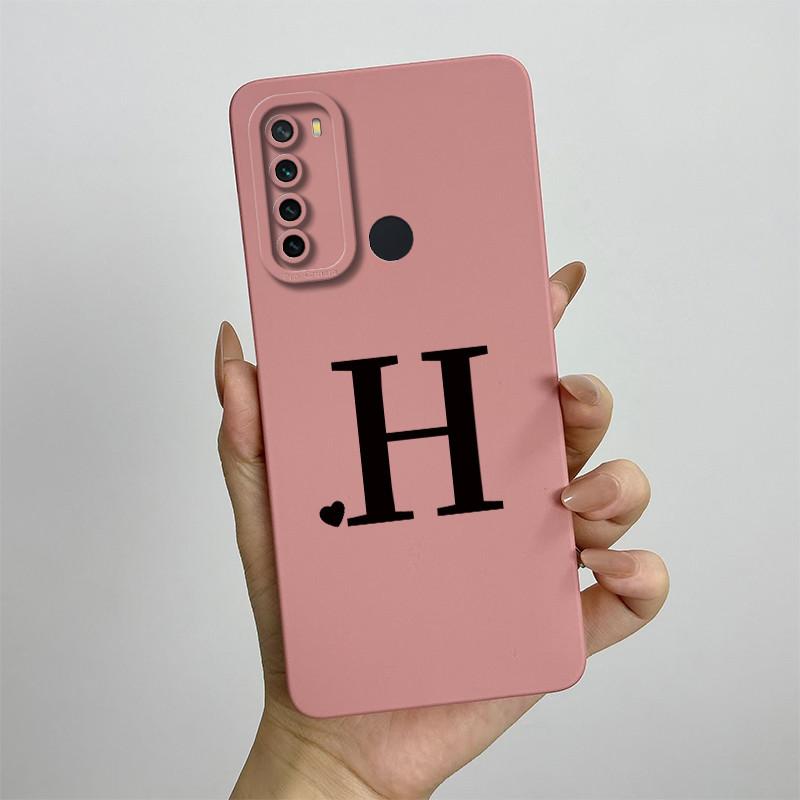 For Xiaomi Redmi Note 8 Case Redmi Note 8T Cover Redmi Note 8 Pro Cases Luxury Letters Square Phone Case Shockproof Back Cover