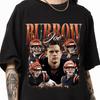 T-shirt Unisex Joe Burrow Bootleg Vintage Anni '90, Maglietta Merch Retro Joe Burrow