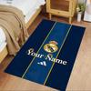 Real Madrid Club Customize Your Name Carpet Design for Dining Room Bedrooms Hallway Decorate Room Anti-slip Rug Office Home Decor