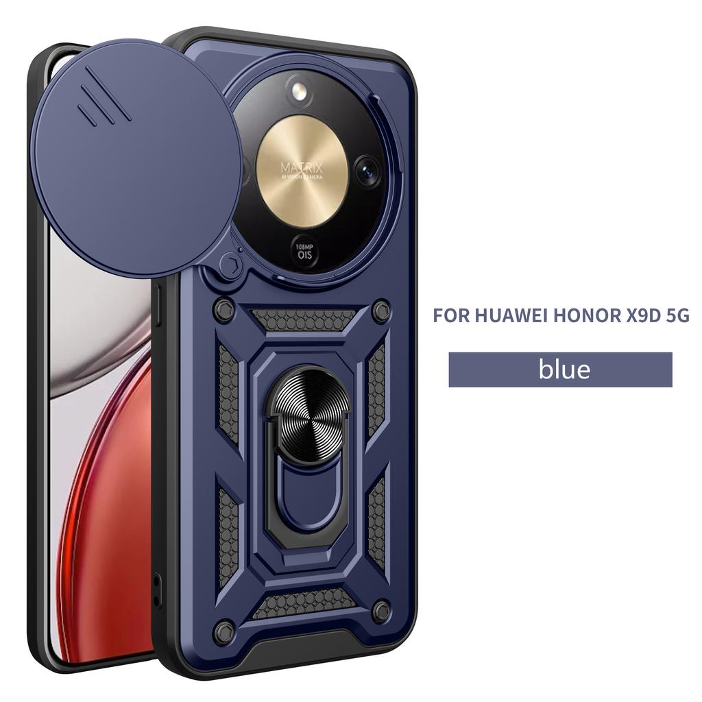 For Honor Magic 8 Lite 5G Case Honor X9D Magic8 Lite Shockproof Armor Car Holder Magnetic Ring Phone Cover Camera Protect Fundas