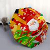1pc Christmas Santa Claus Reindeer Gift Box Presents Outdoor Umbrella, Automatic Open Close Folding Design, Perfect Holiday Gift for Fans, Travelers,
