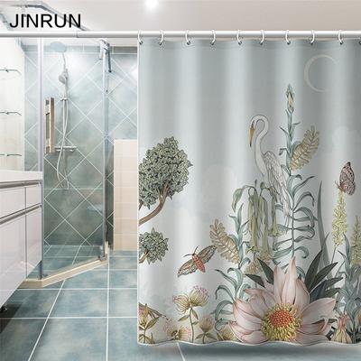 Bathroom Thickened Waterproof Curtain Mildew Proof Shower Curtain Shower Partition Curtain Shower Curtain Bathroom Curtain Free Perforation