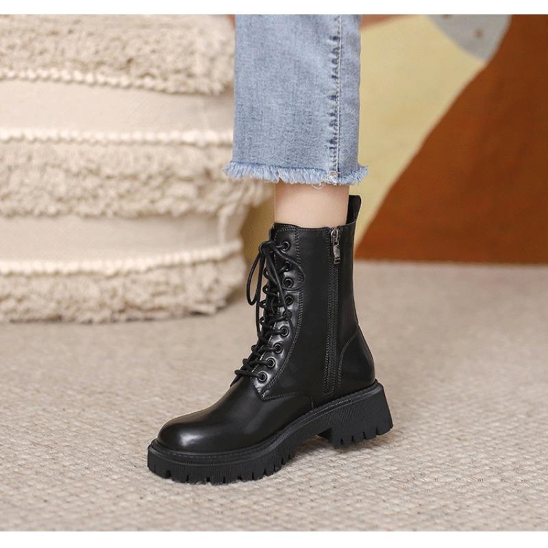 New Style Women's Leather Ankle Boots Outdoor Casual Shoes Lightweight Designer Warm Work Boots Classic Handmade Boots
