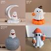 Halloween Ghost Resin Figurine With Painted Finish For Home Decor And Party Gifts