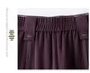 High-End Women's Purple Scimitar Spring 2025 Slimming Wide-Leg Pants with Elastic Waist