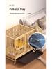 Medium Indoor Dog Cage with Toilet for Golden Retriever, Samoyed, Border Collie, Labrador - Thickened Pet House Fence