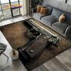 2025 New Cool Guns Pistol Ammunition Bullet Cartridge AK M4 Rug Carpet for Living Room Bedroom Decor,Non-slip for Sofa Doormat