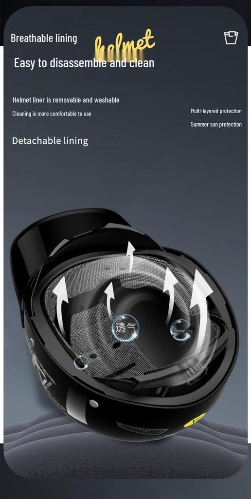 3C Safety Certified Adjustable Adult Unisex Electric Bicycle Helmet, Large Size Suitable