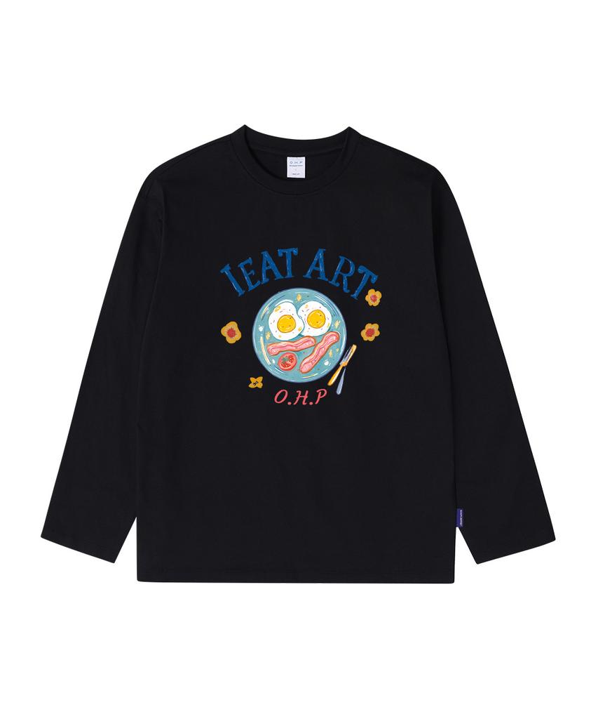 ONEHUNDREDPERCENT FOR WOMAN Ohpxharmonia4 Blackfast Basic Long Sleeve T-Shirt
