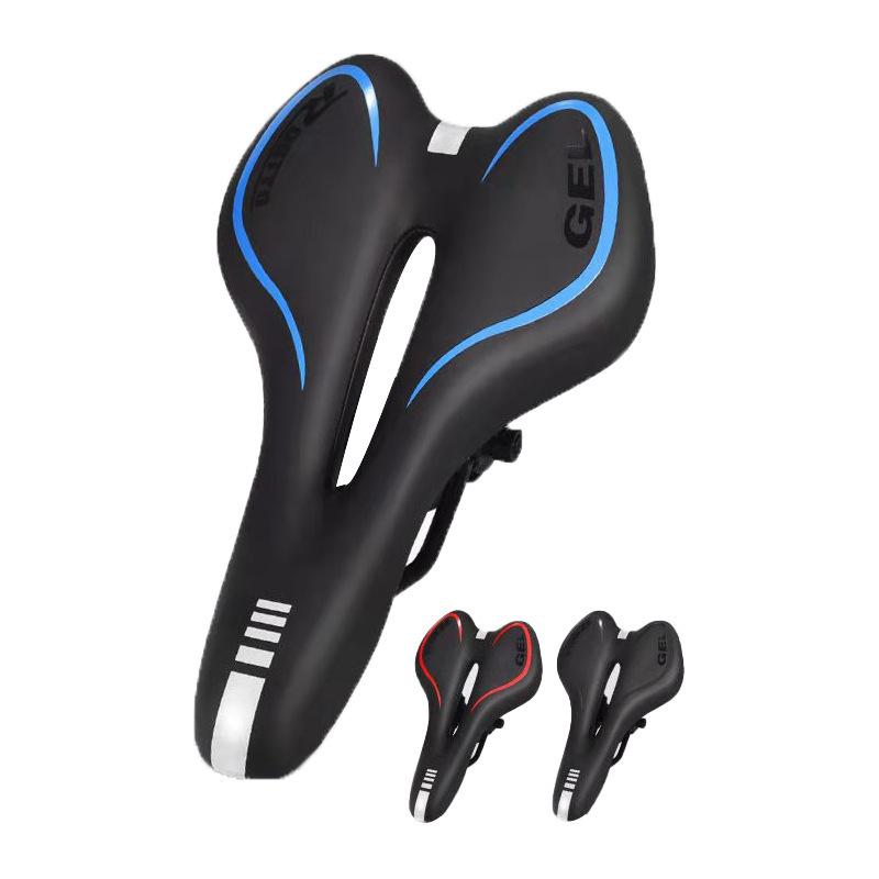 Mountain bike seat bicycle seat cushion comfortable thickened saddle silicone road seat bicycle saddle