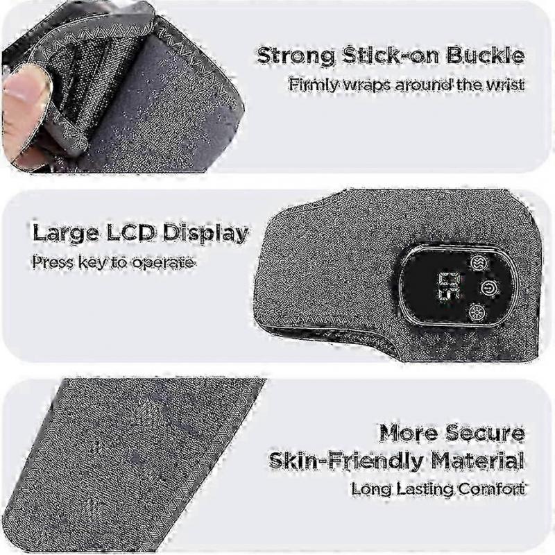 2x 2025 Emsense Foot Massager Wireless Portable Triple Method 3 Vibration Mode Heated Ankle Wrap For Home Office Travel-jinmu3