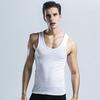 2Pcs Men Vest Round Neck Sleeveless Solid Color Muscle Tank Tops Gym Bodybuilding Running Sportwear Summer Clothing