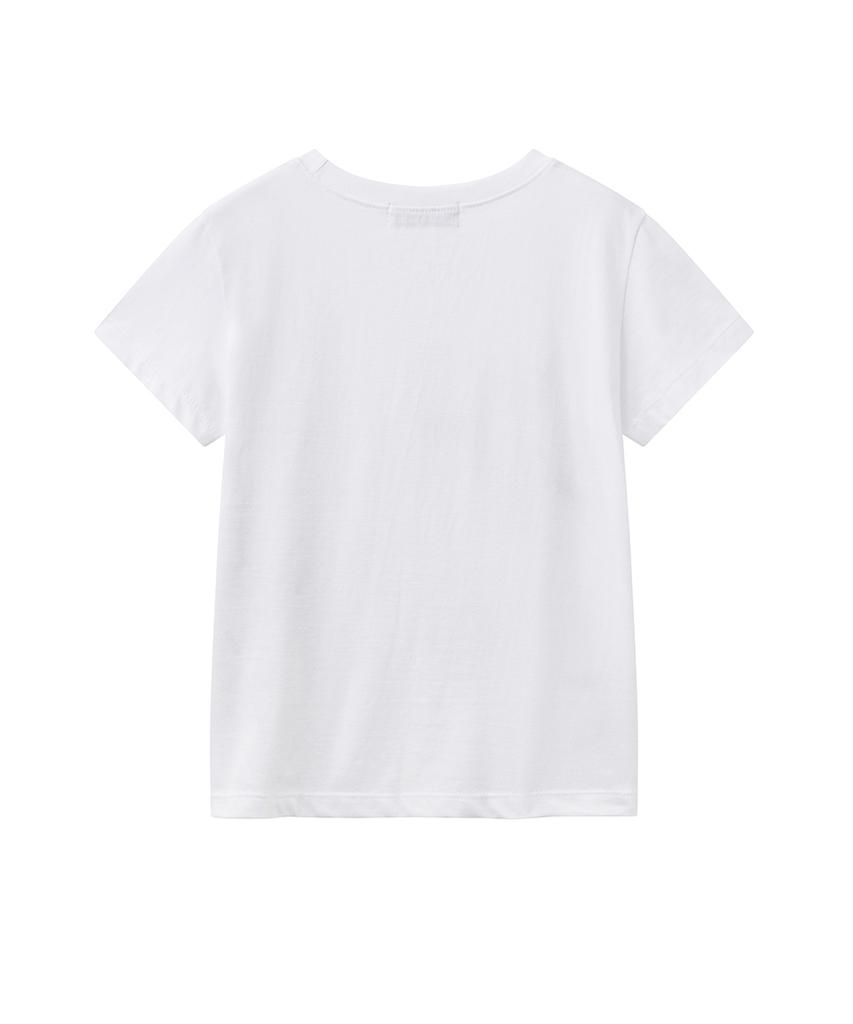 Lense Star Print Slim Fit T-Shirt White