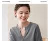 Women's 100% Pure Cashmere Knitwear: Autumn/Winter Half-Open Collar, Multi-Button Base Layer Top
