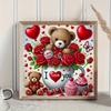 Rose Bear Diamond Decoration Home Hanging Painting DIY Diamond Art Embroidery Kit 5D Round Diamond Painting