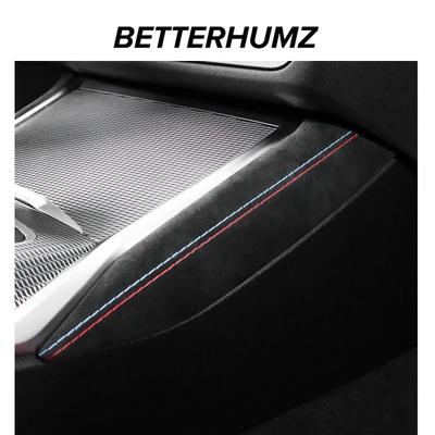Betterhumz For BMW G20 G23 G28 G42 I3 3 4 Series Make of Alcantara Center Console Gear Side Cover Trim Car Interior Accessories
