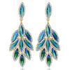 Fashion Glitter Leaf Earrings For Women With Dangle Design In Autumn