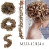 Messy Bun Scrunchie Hair Wrap Fluffy Pony Tail Curly Touseld nScrunchy Updo Donut Chignons für Frauen