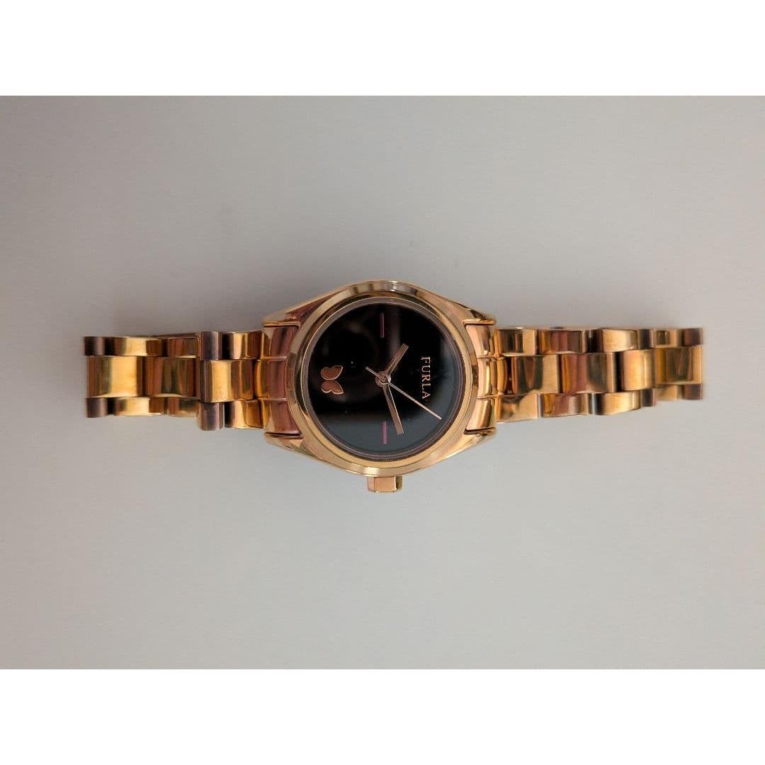 Used FURLA ladies watch gold black