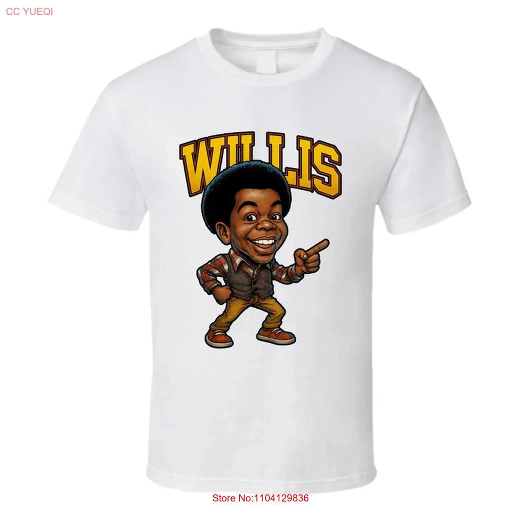 Willis Jackson Diffrent Strokes Tv Series Caricature Fan T Shirt Vintage Stretched Versatile Top For Everyday Wear