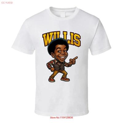 Willis Jackson Diffrent Strokes Tv Series Caricature Fan T Shirt Vintage Stretched Versatile Top For Everyday Wear