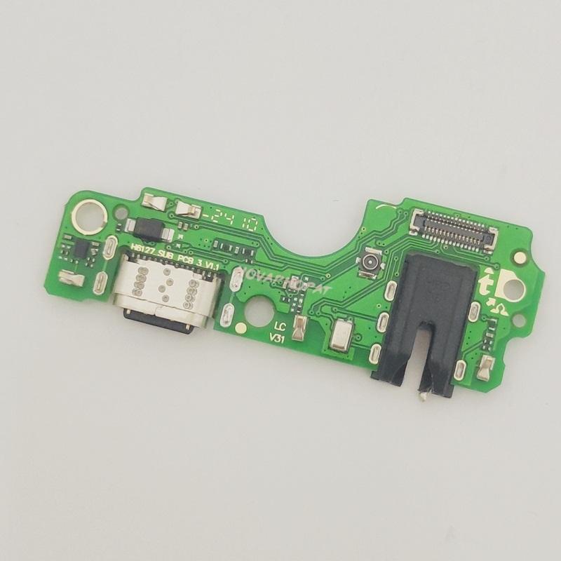 For Infinix Hot 30i X669 X669C USB Dock Charger Port Plug Headphone Audio Jack Microphone Charging Flex Cable Board With IC