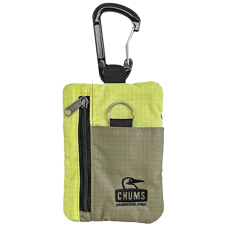 

CHUMS springdale key coin case coin purse With carabiner key case key ring CH60-3552 (M108: Khaki/Celly)