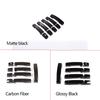 For Land Rover Defender 90 110 130 2020-2024 ABS Black/Carbon Fiber Car Exterior Door Handle Cover Trim Car Accessories