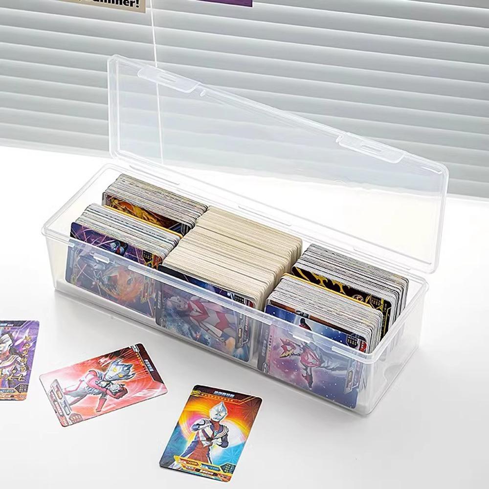 Card storage box with Division Boards, portable board game plastic box, organizing box, card box, card organizer