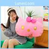Plush Cushion Cute Pillow With Short Hair Material Bedroom Gift And